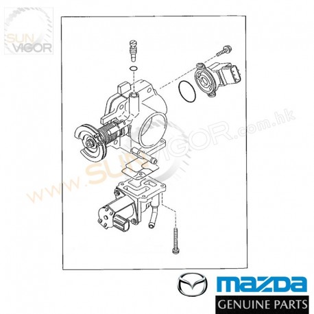 98-01 马自达323 [BJ] 马自达正厂 节气门(天风,蝴蝶掩) THROTTLE BODY